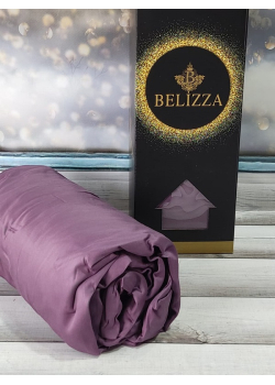 Mor 180х200см., сатинове простирадло на резинці. Belizza Туреччина.