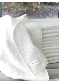 Білі готельні рушники 70х140см., 6шт/уп. 480г/м2. Sweet dream Туреччина.