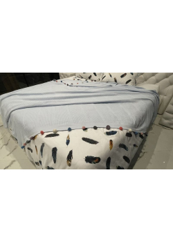 Blue бавовняне піке. 200х220см. Dantela Туреччина.