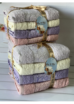 Mame venzl 50х90см., 4 шт/уп. Полотенца. Хлопок. (55399-vnzl)