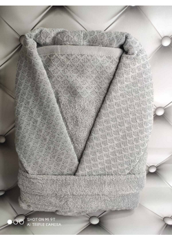 Mila Mint Pupilla Махровий чоловічий халат з рушником 50х90см.