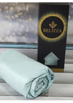 Mint 160х200см., сатинове простирадло на резинці. Belizza Туреччина.