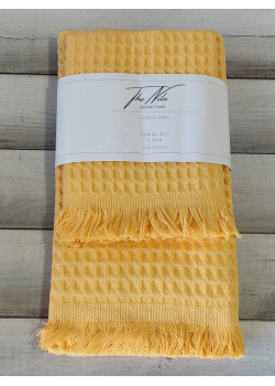 Nile yellow вафельні рушники банне + обличча. Туреччина.