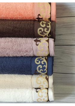 Crown 50х90см., 6шт/уп., полотенца. Пенье. Belizza Турция.