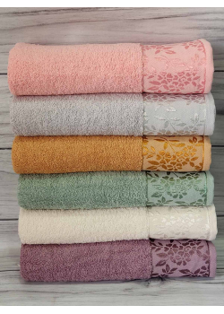 Mame Ramaska 50х90см., 6 шт/уп. махрові рушники. Бавовна. Туреччина