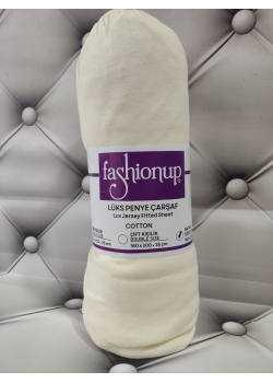 Krem 180х200см., трикотажне простирадло на резинці. Fasionup Туреччина.