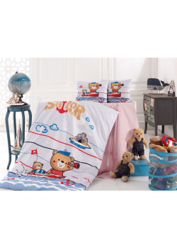 Sailor постельное белье в кроватке. Ронфорс. Nazenin Турция.