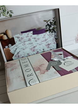 Poplin Rose murdum постіль з поплин. Євро розмір. Romeo home Туреччина.