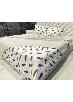 Bej бавовняне піке. 200х220см. Dantela Туреччина.