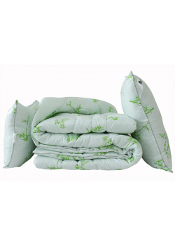 Одеяло "Eco-Bamboo white" 2-сп. + 2 подушки 70х70