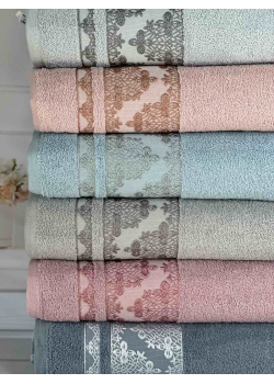 Gulbengi Durul махрові рушники 70х140см., 6 шт/уп. Туреччина