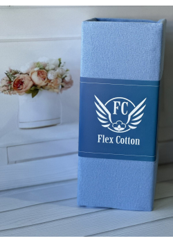Mavi 180х200см., трикотажне простирадло на резинці. Flex Туреччина.