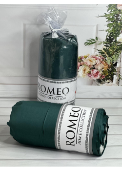 Duz yesil 180х200см., сатинове простирадло на резинці. RomeoТуреччина.