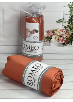 Duz Oranc 180х200см., сатинове простирадло на резинці. RomeoТуреччина.