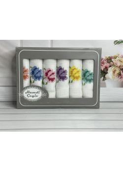 Hamdi beyaz45х70см., 6 шт/уп. Вафельні кухонні рушники.