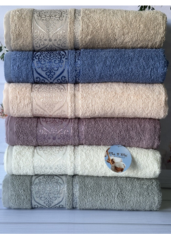Mame rombik 70х140см., 6 шт/уп. махрові рушники. Бавовна. Туреччина