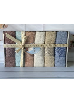 Mame rombik 30х50см., 6 шт/уп. Махровые полотенца. Хлопок. Турция