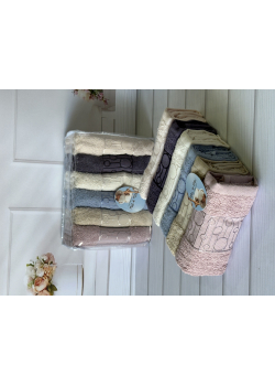 Mame Krugi 6в1 Махрові рушники 30х50см. Бавовна. Туреччина.