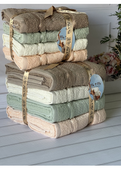 Mame romb 70х140см., 4 шт/уп. Полотенца. Хлопок. (5798-rmb)