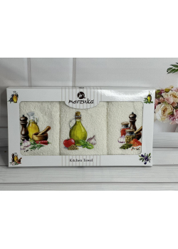 Merzuka olive Махрові рушники 30х50см., 3шт.