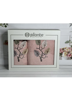 Piante Listik persik 3D 2в1 бавовняні рушники.Туреччина.