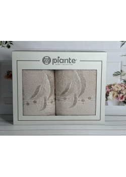 Piante pero bej 3D 2в1 бавовняні рушники.Туреччина.