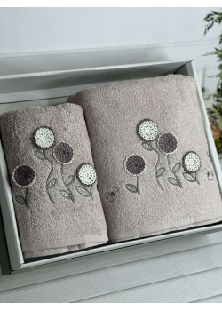 Piante ramaska gul 3D 2в1 бавовняні рушники.Туреччина.