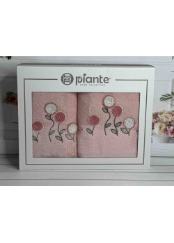 Piante ramaska pembe 3D 2в1 бавовняні рушники.Туреччина.