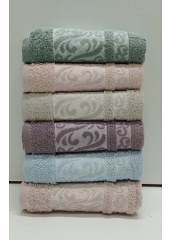 Valeri Durul махрові рушники 50х90см., 6 шт/уп. Туреччина
