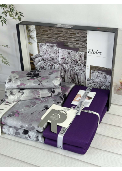 Eloise сатинова постільна білизна. Євро розмір. Romeo home Туреччина.