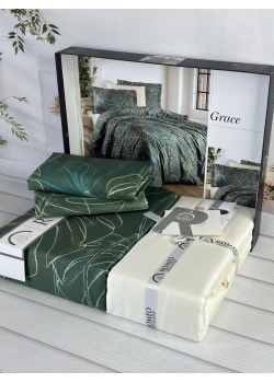 Grace сатинова постільна білизна. Євро розмір. Romeo home Туреччина.