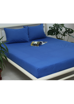 Простынь на резинке + наволочки 180х200х20 Princess Blue