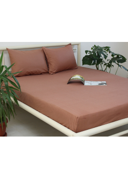 Простынь на резинке + наволочки 160х200х20 Mahogany Rose