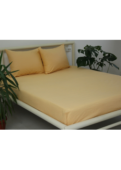 Простынь на резинке + наволочки 160х200х20 Apricot Cream