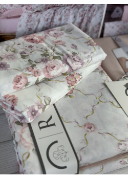 Luna сатинова постільна білизна. Євро розмір. Romeo home Туреччина.