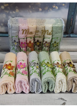 Mame 3d Orkide 30х50см., 6 шт/уп. кухонні махрові рушники.