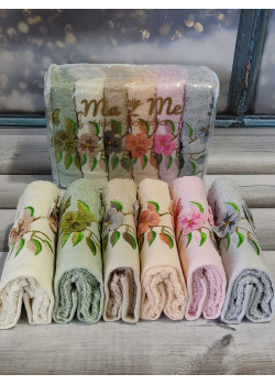 Mame Flowers 30х50см., 6 шт/уп. кухонні махрові рушники