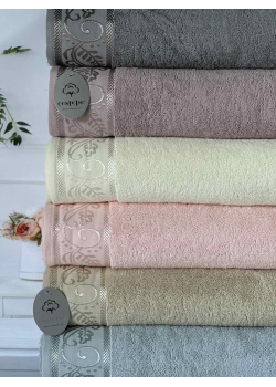 Micro delux Ahenk рушники 70х140см., 6 шт/уп. Мікрокоттон. CestepeТуреччина.