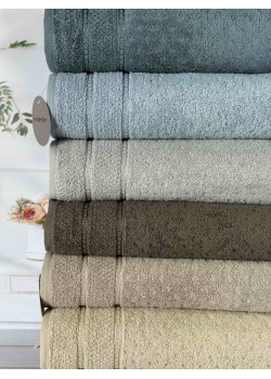 Micro delux Bayone рушники 70х140см., 6 шт/уп. Мікрокоттон. CestepeТуреччина.