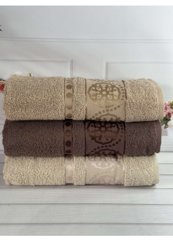 Micro delux Orient рушники 70х140см., 3 шт/уп. Мікрокоттон. CestepeТуреччина.