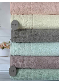 Micro delux Stone рушники 70х140см., 6 шт/уп. Мікрокоттон. CestepeТуреччина.