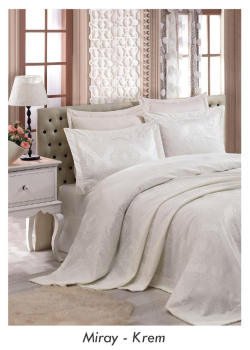 Miray krem ​​покривало 240х260см. Gardines