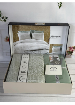 Morven сатинова постільна білизна. Євро розмір. Romeo home Туреччина.