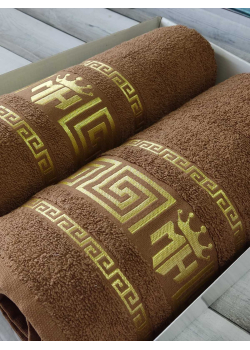 Moz versace bej 2в1подарунковий набір рушників.