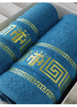 Moz versace blue 2в1подарунковий набір рушників.