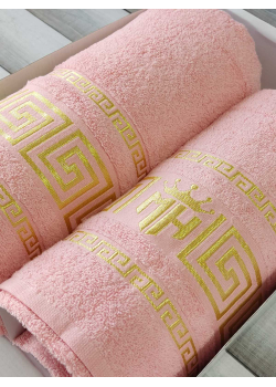 Moz versace persik 2в1подарунковий набір рушників.