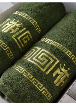 Moz versace yesil 2в1подарунковий набір рушників.