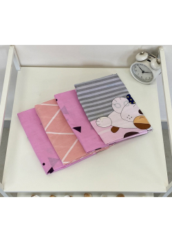 Набор наволочек 4 шт. ренфорс Микс №39