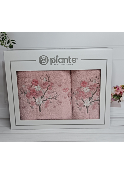 Piante sacura pembe 3D 2в1 бавовняні рушники.Туреччина.