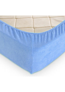 Простынь махровая на резинке (180х200х30) Placid Blue